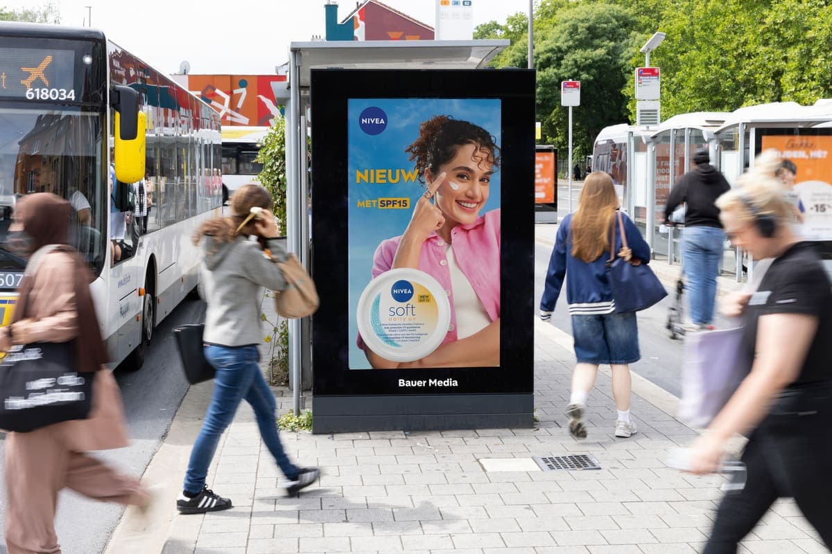 Nivea straatbord in Vilvoorde